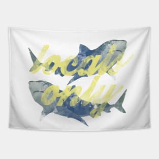 Locals only watercolor Tapestry