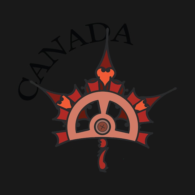 Steampunk Canadian Maple Leaf by Ryphna