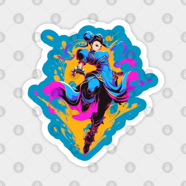 chun li Magnet by skatermoment