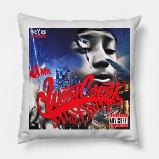 J Mal West Coast Mississippi cover art Pillow