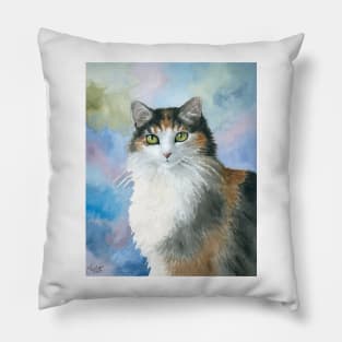 Cat 572 Calico Pillow