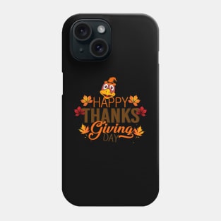 Happy Turkey Day Shirt Cute Little Pilgrim Gift Thanksgiving Phone Case