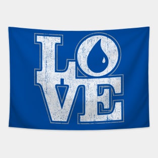 Love Blue Tapestry