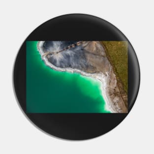 Azure lake top view Pin