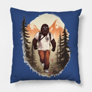 Dope Sasquatch in Nature Pillow