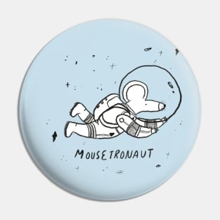 Mousetronaut (light) Pin