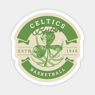 vintage celtics basketball Magnet