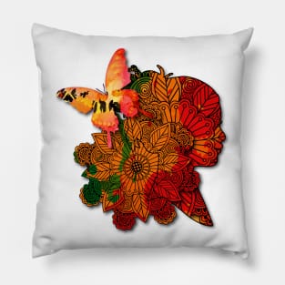 Floral mandala design Pillow