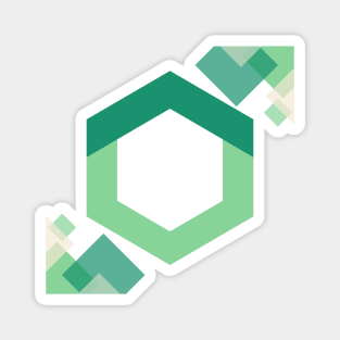 Green APEX LABS Hexagon - Modern Design Magnet