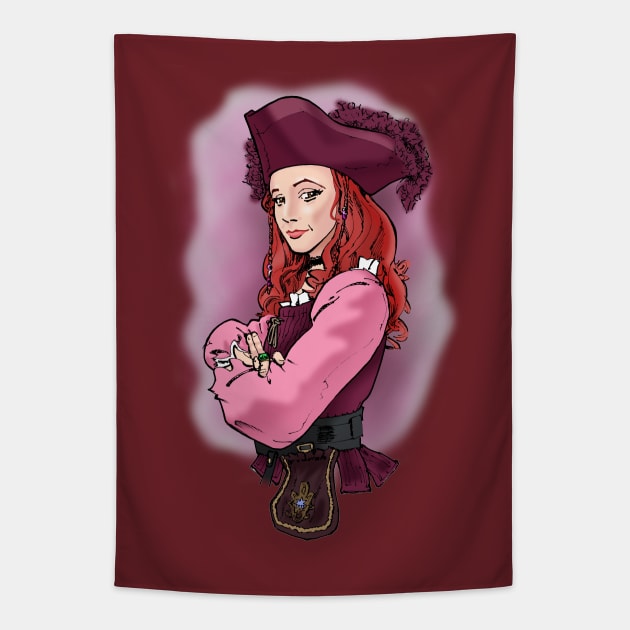 Pirate Redd Tapestry by frankpepito