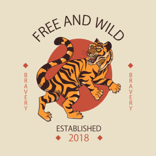 Free and Wild Tiger T-Shirt