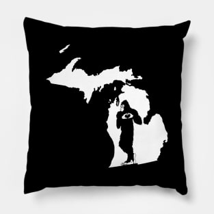 Michigan Bigfoot Pillow