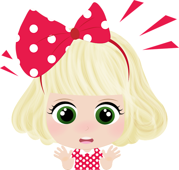 Cute Little Girl With Red Bow Kids T-Shirt by Phat Design