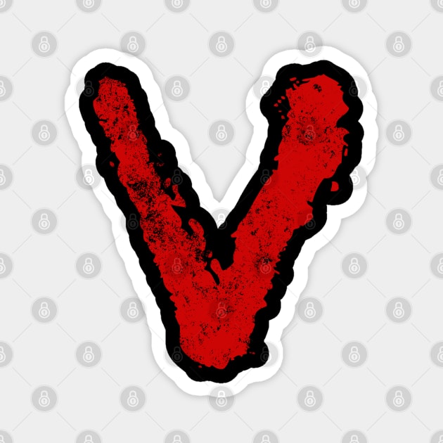 V Visitors Logo Magnet by Meta Cortex