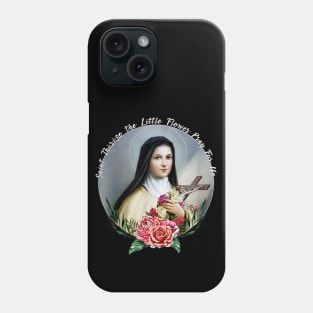 St Therese of Lisieux Little Flower Rose Catholic Saint Phone Case