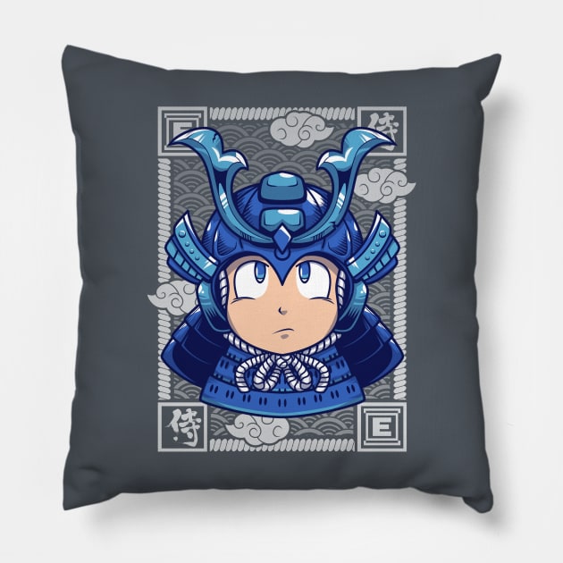 Shogun Man Pillow by AutoSave