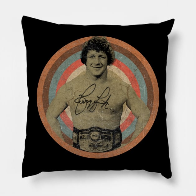 Terry Funk // American Profesional Wrestler Legend Pillow by penCITRAan