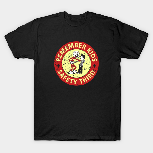 Discover Reddy Kilowatt, Remember Kids Safety Third, Electricity Cool - Reddy Kilowatt - T-Shirt