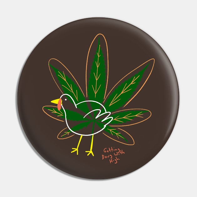 Turkey Pot Leaf Pin by Getting Doug with High