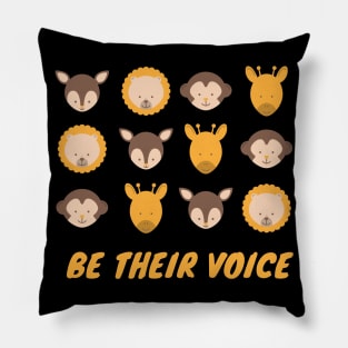 Be Their Voice Peace Love Pillow