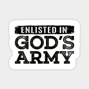 Enlisted in Gods Army Magnet