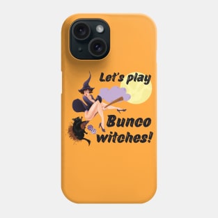 Let's Play Bunco Witches Bunco Halloween Pin Up Girl Phone Case