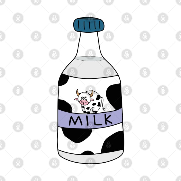 Cute bottle of milk with stains by DiegoCarvalho