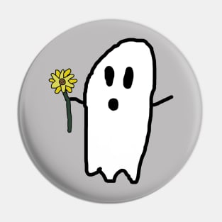 Sunflower Ghost Pin