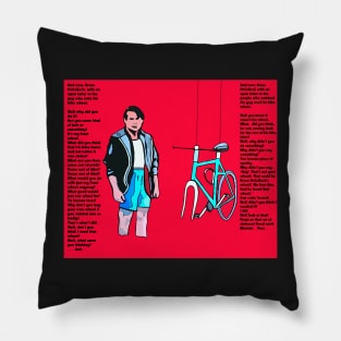 Ode to the Bike Wheel Thief - Text Pillow