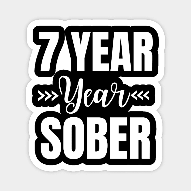 7 year Sober Magnet by Outfity