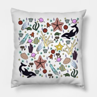 Galactic Sea (transparent) Pillow