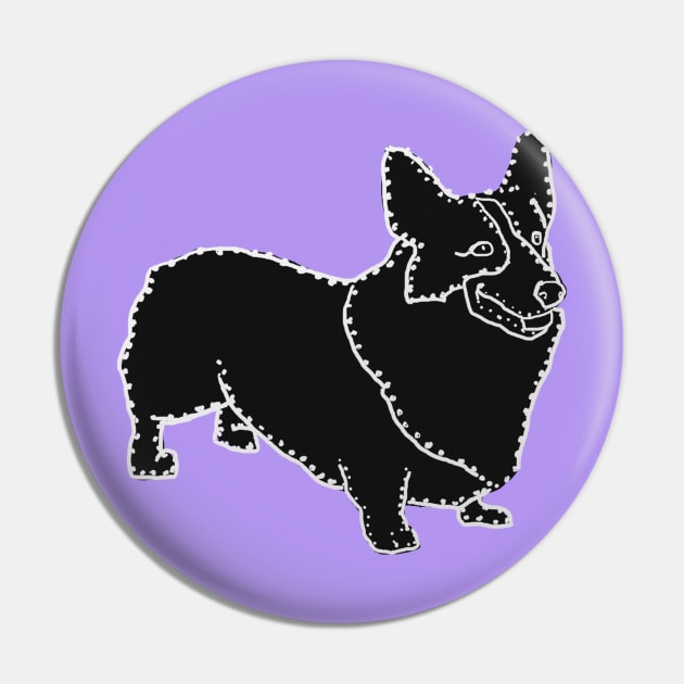 Connect The Corgi Dots Pin by lalanny