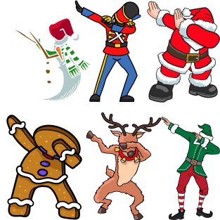 Christmas Dabbing Crew Magnet