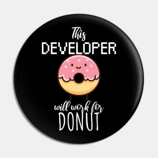 This developer will work for donut Pin