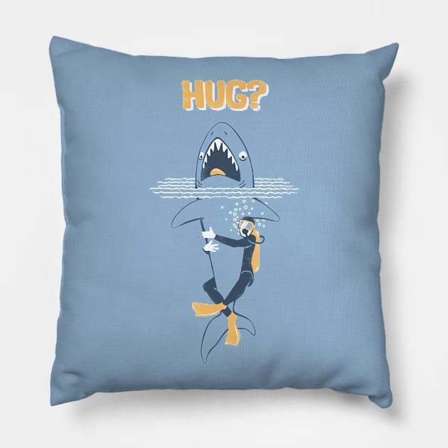 HUG? Pillow by gotoup