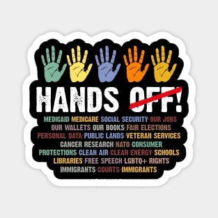 Hands-Off-Protest Magnet