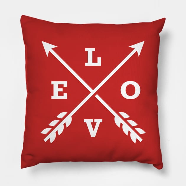 Love  Arrows Pillow by KC Happy Shop