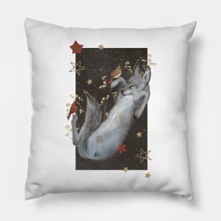 Winter Wolf Poster Pillow