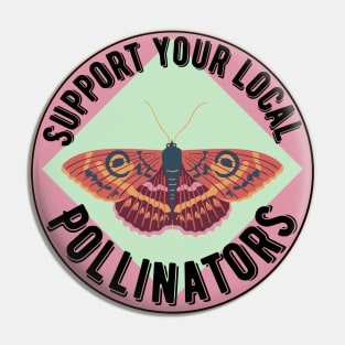 Support Moth Pollinators Pin