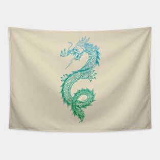 Awesome Asian Dragon TShirt Tapestry