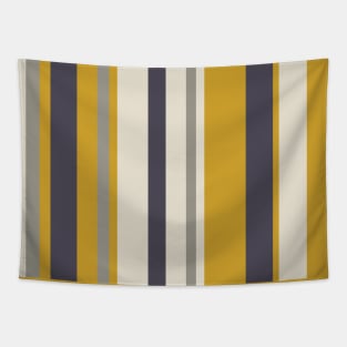 Soft stripes in cream, yellow, and grey Tapestry