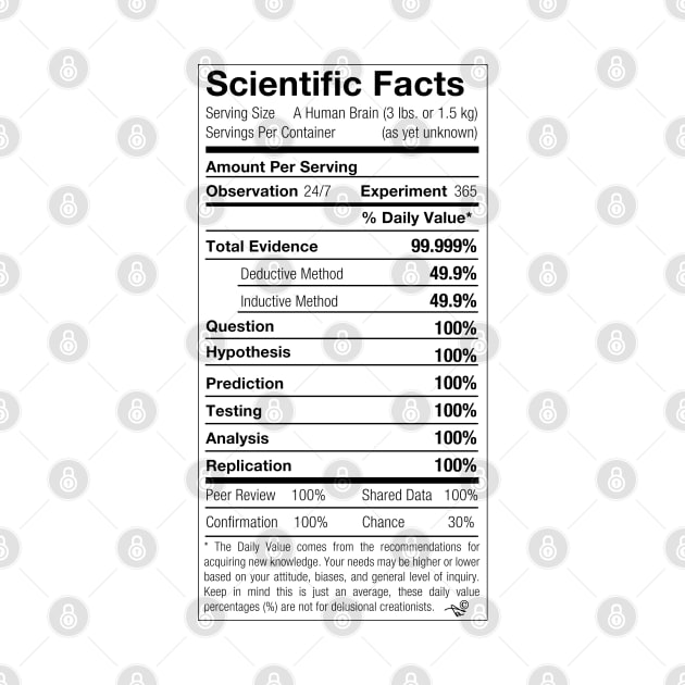 Scientific Facts are Nutritious by Tai's Tees by TaizTeez