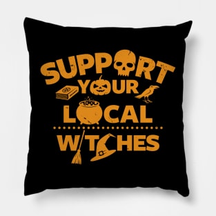 Funny Original Witch Wicca Spooky Halloween Witches Slogan Pillow