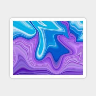 abstract liquid in purple color Magnet