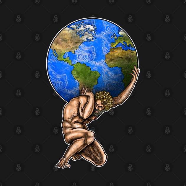 Atlas Greek mythology by Artardishop