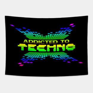 Addicted to Techno Music EDM Festival Tapestry