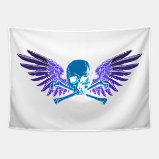 Inverted Colors Skull Tapestry