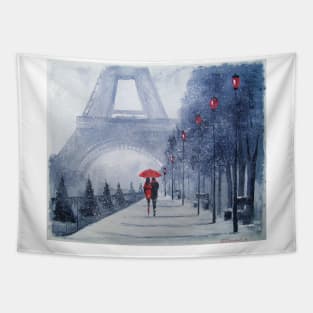 The first snow in Paris Tapestry