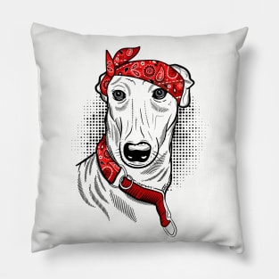 Greyhound Lover Gift - Greyhound Dog Bandana Pillow