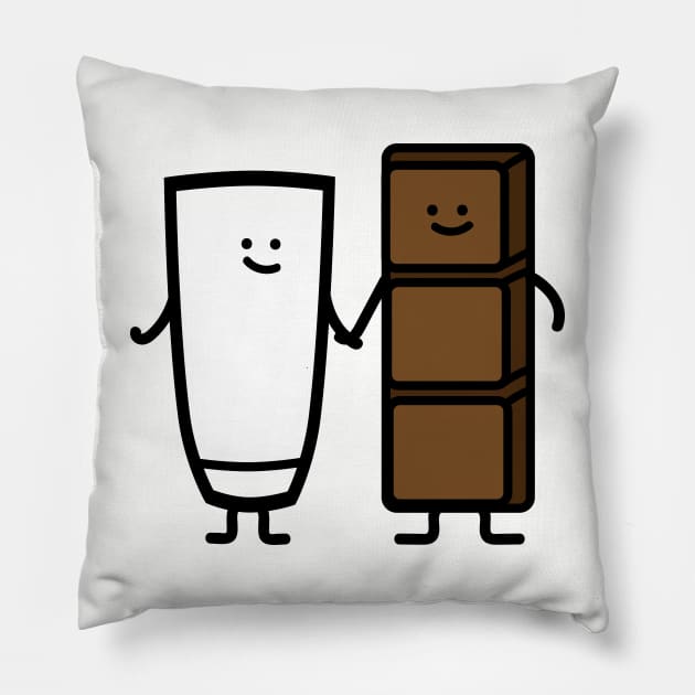 Milk and chocolate Pillow by spontania